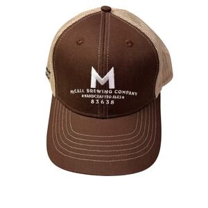 McCall Brewing Company Trucker Hat Mesh Back Adjustable Baseball‎ Cap Brown Tan